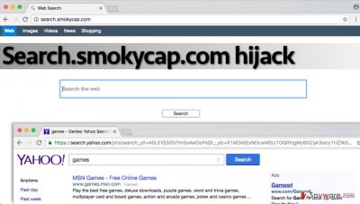 Picture of Search.smokycap.com browser hijacker