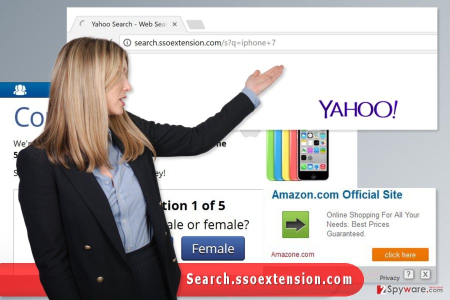 The image of Search.ssoextension.com virus