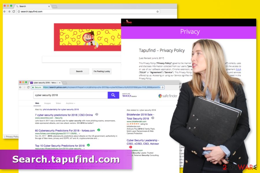 Tapufind browser hijacker