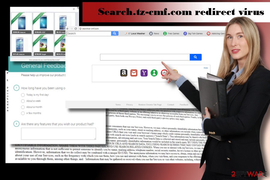 Search.tz-cmf.com redirect virus