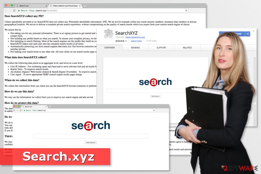 Example of Search.xyz virus