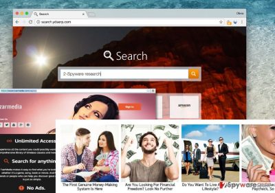 Image of Search.ydserp.com and annoying ads
