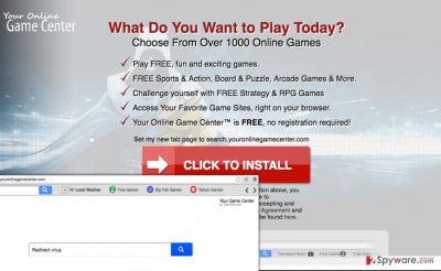 Search.youronlinegamecenter.com malware