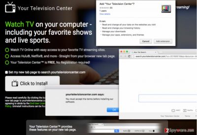 Search.yourtelevisioncenter.com malware