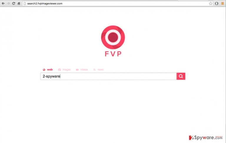 An image of search2.fvpimageviewer.com browser hijacker