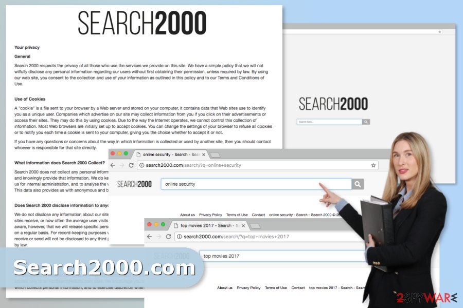 The picture of Search2000.com virus