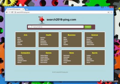 Search2016-ping.com virus example