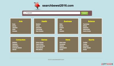 Picture of Searchbewst2016.com virus