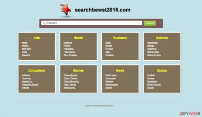 Picture of Searchbewst2016.com virus