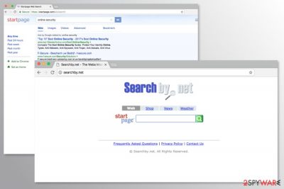 The screenshot of SearchBy.net search engine