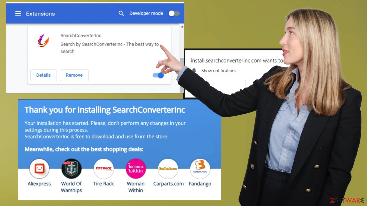 SearchConverterInc browser hiajcker