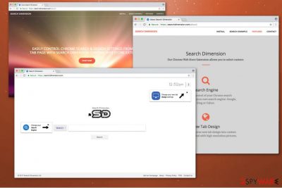 Searchdimension.com hijacker image