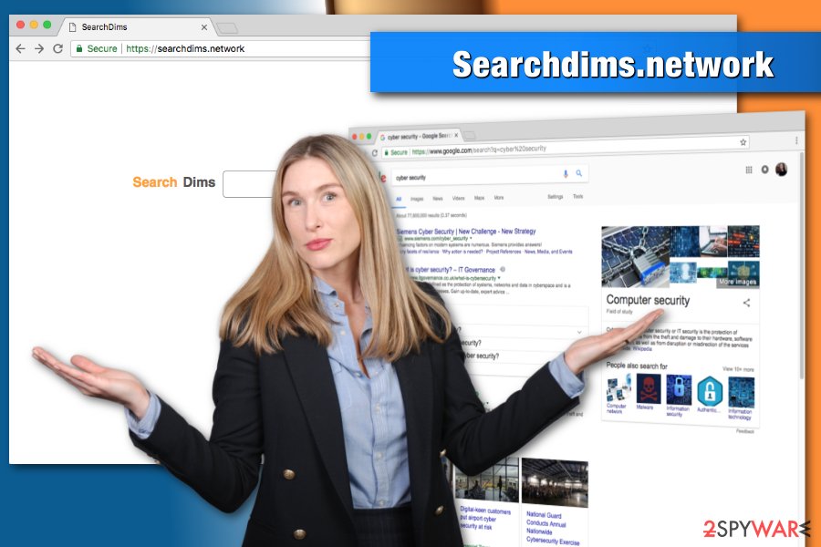 Searchdims.network virus example