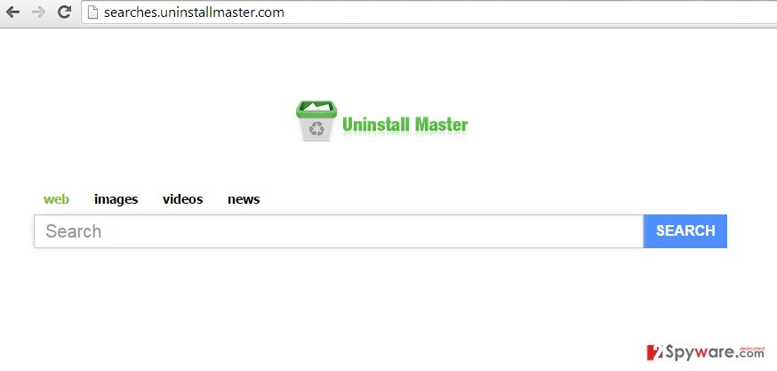 Searches.UninstallMaster.com virus snapshot Searches.UninstallMaster.com virus snapshot