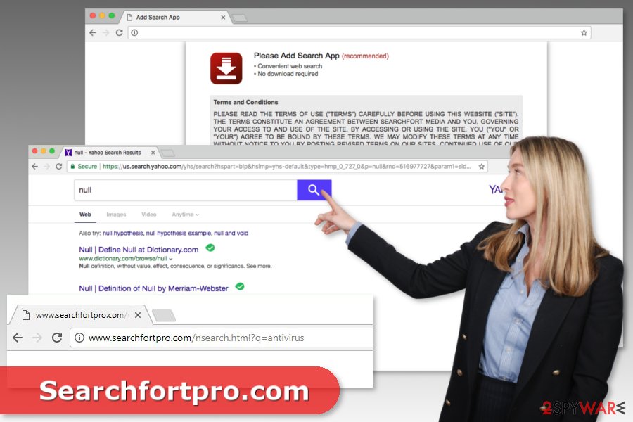 Image of Searchfortpro.com virus