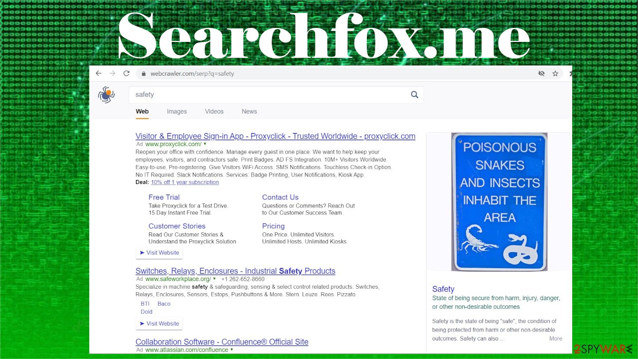 Searchfox.me ads