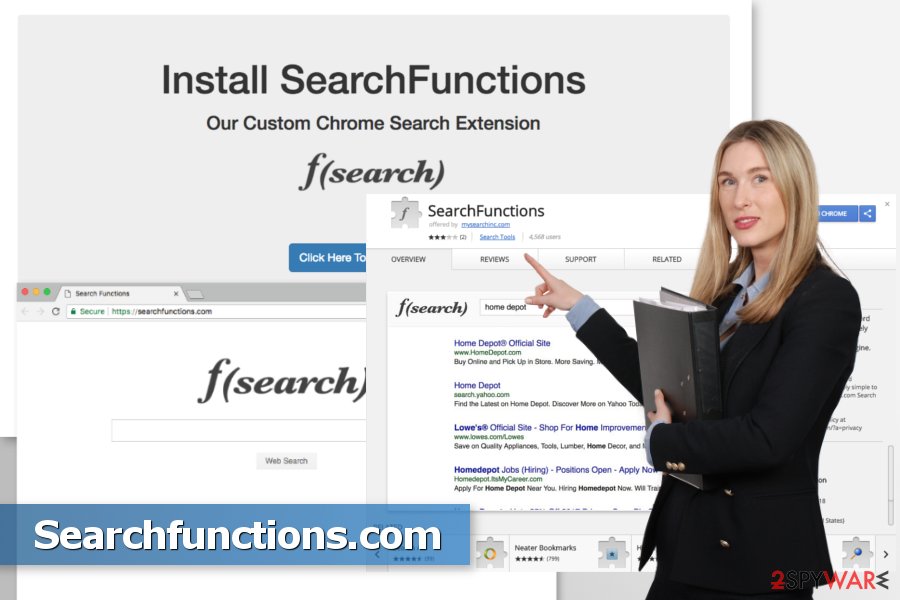 The picture of Searchfunctions.com browser hijacker