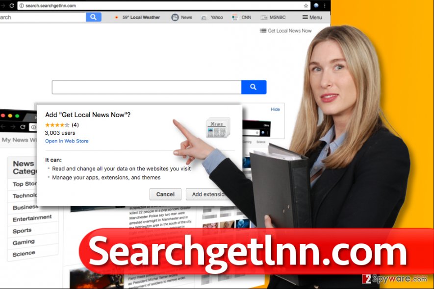 Searchgetlnn.com redirect virus