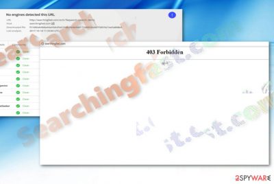 The image displaying Searchingfast.com main page