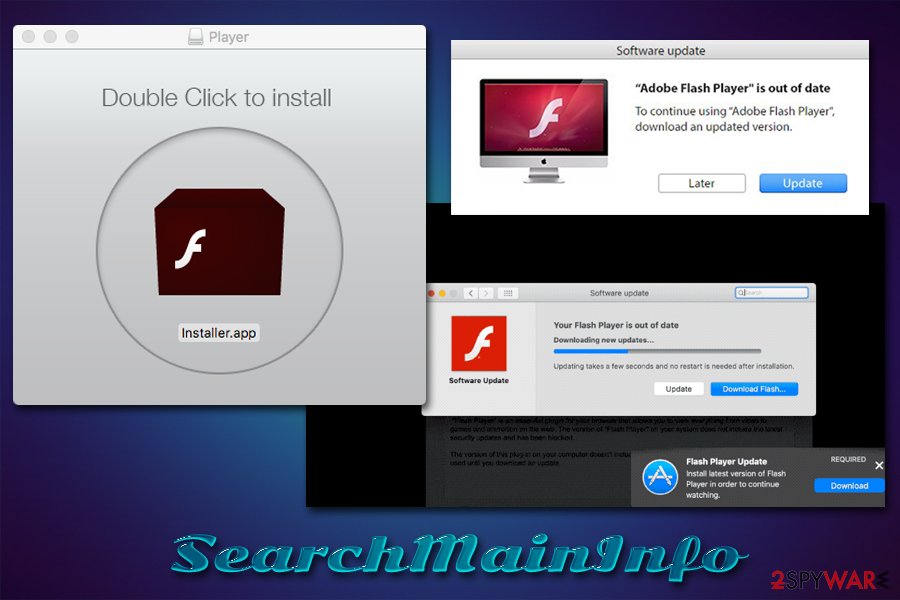 SearchMainInfo spread via fake Flash updates