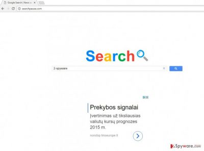 The picture of Searchpause.com virus