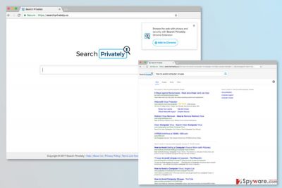 The picture of SearchPrivately.co search engine