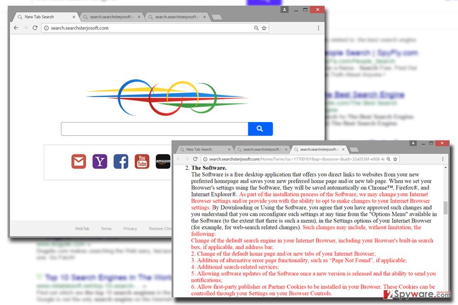 Picture of Searchsterjosoft.com virus Picture of Searchsterjosoft.com virus