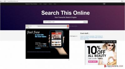 The screenshot of searchthisonline.com