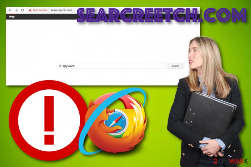 Searcreetch.com browser hijacker