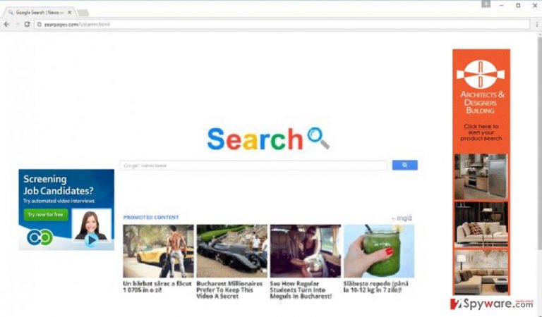 The screenshot of searpages.com
