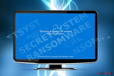 The picture illustrating SecretSystem reboot screen