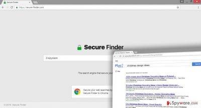 The picture of Secure-finder.com virus