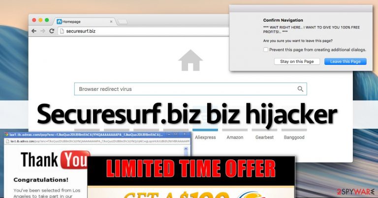 Securesurf.biz redirect virus