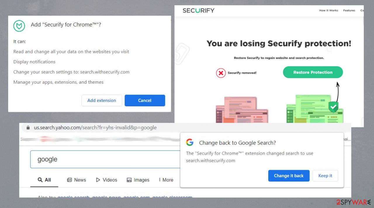 Securify Chrome app