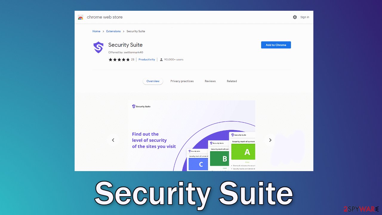 Security Suite browser hijacker