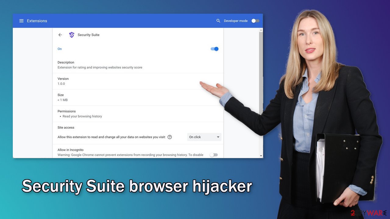 Security Suite browser hijacker