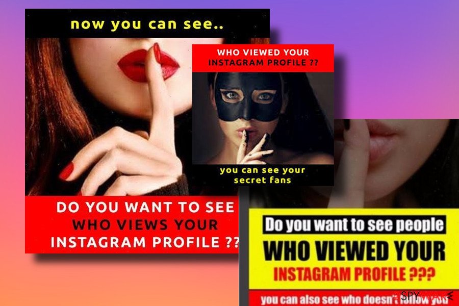 Instagram virus - See who views your profile scam