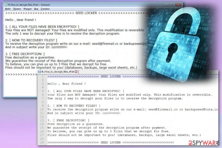 SEED LOCKER ransomware