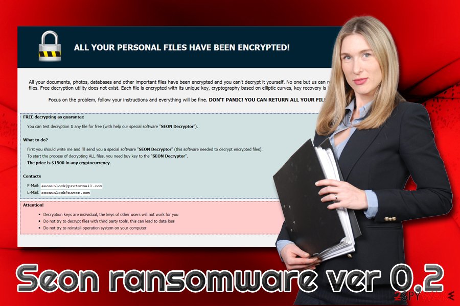 Seon ransomware ver 0.2 virus