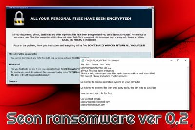 Seon ransomware ver 0.2