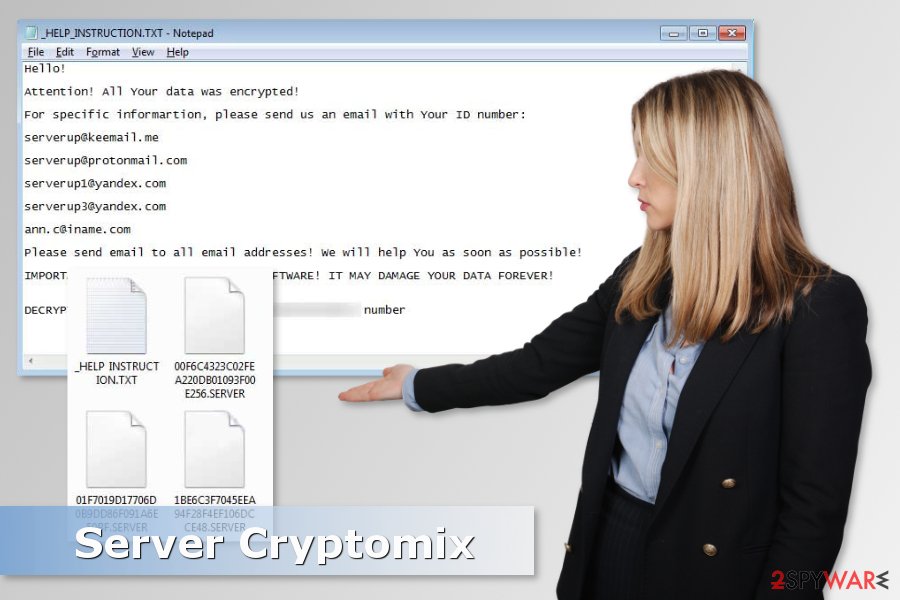 Image of Server Cryptomix ransomware virus