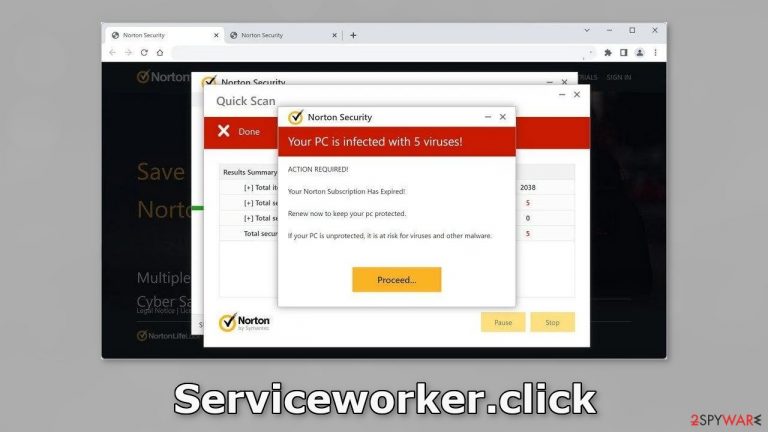 Serviceworker.click