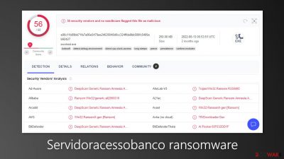 Servidoracessobanco ransomware