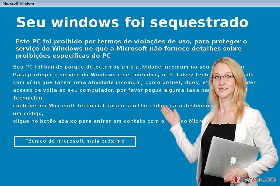 The picture of Seu windows foi sequestrado The picture of Seu windows foi sequestrado