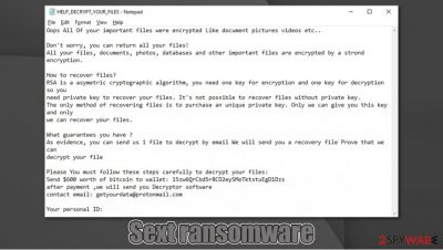 Sext ransomware