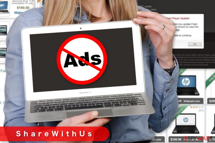 The image of ShareWithUs ads