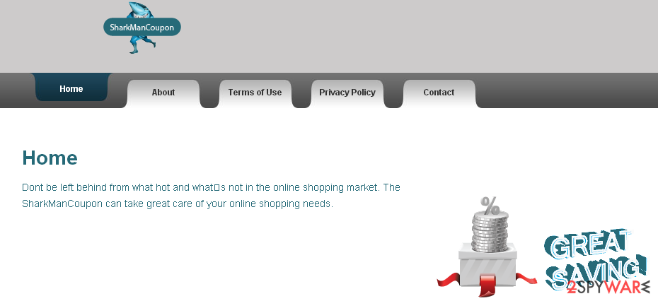 SharkMan Coupon virus snapshot SharkMan Coupon virus snapshot