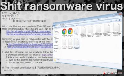 Image of the .Shit ransomware virus