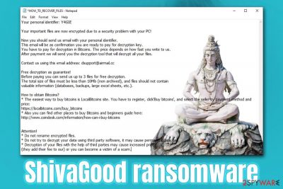 ShivaGood ransomware 