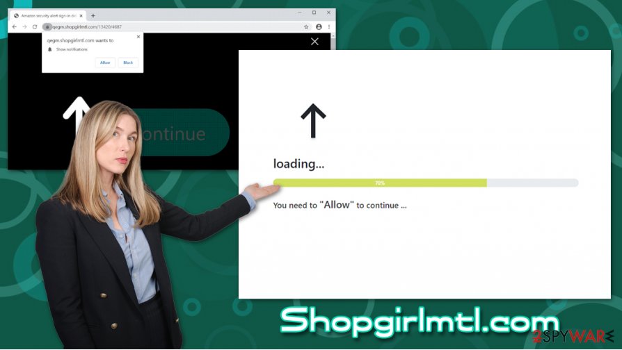 Shopgirlmtl.com push notification virus